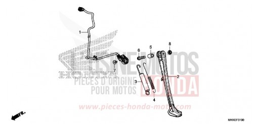 BEQUILLE LATERALE CRF1000DK de 2019